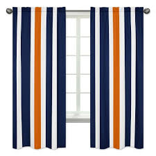 4.6 out of 5 stars with 134 ratings. Navy Orange Stripe Curtain Panels Sweet Jojo Designs Target