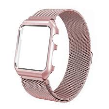 Even though the latest apple watch series 6 doesn't come in rose gold, there are still plenty of fashionistas out there rockin' that pretty pink color on their apple watch. Spycase Series Se 6 5 4 Apple Watch Band With Case 40mm Rose Gold Milanese Loop Wristband Walmart Com Walmart Com