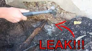 Do not add water once it begins to set. Foundation Leak Repair Hydraulic Water Stop Cement Youtube