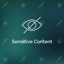 Sensitive Content Warning Icon. Eye Vector Sensitive Content Explicit Porn  Photo Censored Design Media Royalty Free SVG, Cliparts, Vectors, and Stock  Illustration. Image 175229987.