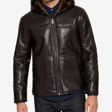 Men S Faux Leather Hooded Jacket In Usa Uk Canada Germany France New York Los Angeles Chicago Houston Philadelphia Phoenix San Antonio San Diego Da Faux Leather Hooded Jacket Leather Jacket Men