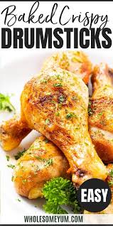 Crispy Baked Chicken Legs Drumsticks Recipe Drumstick Recipes Baked Chicken Legs Crispy Baked Chicken Legs