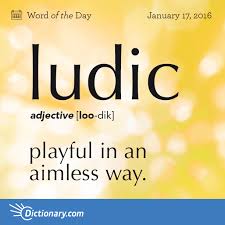Ludic Word Of The Day Dictionary Com Uncommon Words Unusual Words Words