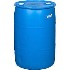 These blue hdpe plastic 55 gallon drums are un certified and includes 2 x 2 rieke plugs. 55 Gallon Tight Head Plastic Drum Reconditioned Various Colors Un Rated 2 Fittings