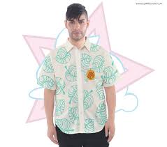 Tom Nook Inc Aloha Hawaiian Shirt Button Up Shirt Animal Crossing Bunni Designs Screen Printed Clothing Island Shirts Animal Crossing