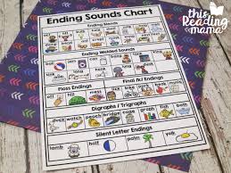 ending sounds phonics chart this reading mama