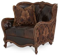 Check out our black leather chair selection for the very best in unique or custom, handmade pieces from our chairs & ottomans shops. Lavelle Melange Leather And Fabric Chair And A Half Victorian Armchairs And Accent Chairs By Warehouse Direct Usa