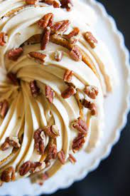 Gradually add to egg mixture just until combined. Carrot Bundt Cake With Salted Caramel Cream Cheese Frosting Bake At 350