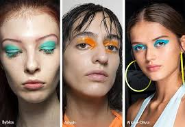 Spring Summer 2019 Makeup Trends Neon Eye Makeup Eyeshadow Eyemakeupdark Schminkzeug Make Up Augen Lidschatten