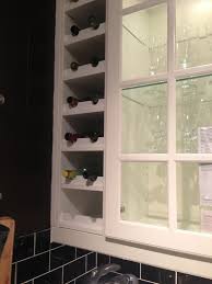 Wine Rack Built In Next To Kitchen Cabinets C O Ikea Kitchen Kitchen Wine Rack Built In Wine Rack Kitchen Cabinet Wine Rack