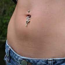 Climbing Girl Navel Ring Brng 278 S Ox Anelli Ombelico Ombelico Ragazza