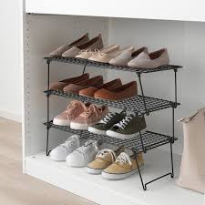 2019shoe slots organizer, 3 step adjustable footwear rack holder, double layer space saver storage stacker, suitable for men's women's high low shoes for home closet indoor (20 pack). Grejig Shoe Rack 58x27 Cm Ikea