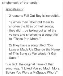 Pin By Sydney On Bands Fall Out Boy Original Song Songs