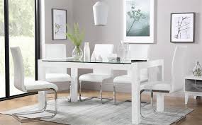 Venice White High Gloss And Glass Dining Table And 4 Chairs Set Perth White Only 399 99 Furni Furniture Design Living Room High Table And Chairs Furniture
