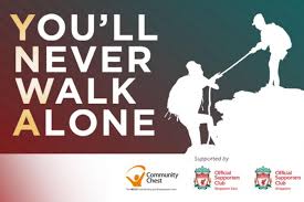 It later spawned a number of cover versions, the most successful of which in the uk was released by gerry and the pacemakers in 1963. You Ll Never Walk Alone Say Liverpool Fans Raising Funds For Community Chest Campaign Sport News Top Stories The Straits Times