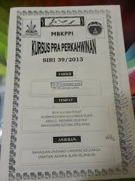 Kursus kahwin ini tidak terhad untuk warga johor sahaja, terbuka kepada semua warganegara malaysia / bukan warganegara (memiliki pasport) yang bakal melangsungkan pernikahan. Kursus Kahwin Selangor Rm80 Rasmi Suy