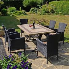 (3) total ratings 3, $164.95 new. Europa Charleston Marble Dining Table With 6 Stockholm Black Chairs Dining Set Zb 0chlps 06stka0 Morale Garden Furniture