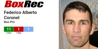 BoxRec: Federico Alberto Coronel