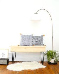 Diy Banc Pieds Epingles Fabriquer Un Banc Avec Des Pieds En Epingle Avec Images Mobilier De Salon Idees De Decoration Interieure Decoration Maison
