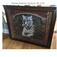 Check spelling or type a new query. Best Beautiful Home Interior Picture Of A Tiger 35 X 31 Wood Frame Perfect Condition For Sale In Ringgold Georgia For 2021