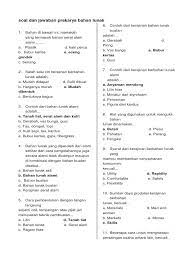 1, 2, 3, 5, 7. Soal Dan Jawaban Prakarya Bahan Lunak