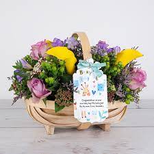 Thinking of what to write on the message card that accompanies the new baby flowers however can be a bit tricky, a simple congratulations might not seem enough, so to help and inspire you we have compiled a list of some. New Baby Flowers In A Personalised Card