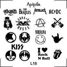 Apipila L18 Nail Stamping Plates Band Nails Beatles Nails