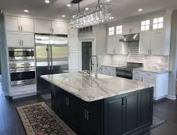 The black base cabinets couple beautifully with the white shiplap walls. Matney Construction Services Kitchen Construction Mt Airy Maryland