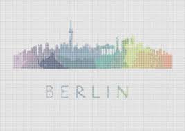 Besides good quality brands, you'll also find plenty of discounts when you shop for german cross stitch during big sales. Cross Stitch Pattern Berlin Germany Europe City Silhouette Watercolor Effect Painting Decor Embroidery Rainbow Color Skyline Xstitch Cross Stitch Patterns Cross Stitch Landscape Cross Stitch