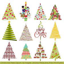 Christmas Tree Clipart Clip Art Christmas Holiday Decor Etsy Christmas Tree Clipart Christmas Card Design Christmas Tree Art