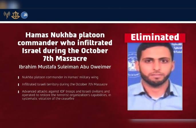 IDF kills Hamas commander who infiltrated Israel on Oct. 7, arrests weapons smugglers in Nablus