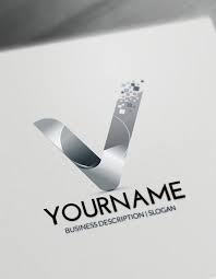 Free Letters Logo Maker Modern V Logo Creator Letter Logo Maker Logo Maker Create A Business Logo