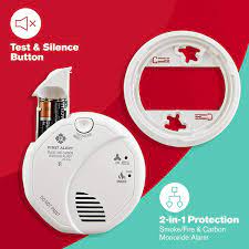 That means less wire, less labor, and less devices on the wall or ceiling. First Alert Sco7cn Combination Smoke And Carbon Monoxide Detector With Voice And Location Battery Operated Combination Smoke Carbon Monoxide Detectors Amazon Com