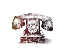 Free Vector | Tshirt print old home telephone icon hand drawn sketch vector  background