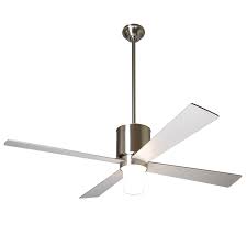 Minimalist wood finish ceiling fan with light: Lapa Ceiling Fan By Modern Fan Company Stardust