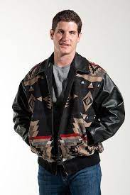 Leather Bomber Jacket Black Diamond In 2020 Bomber Jacket Black Bomber Jacket Pendleton Jacket