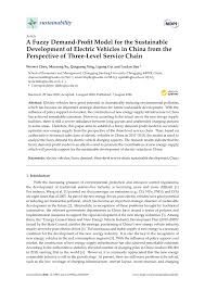 Electricians serving all of southern california. Pdf A Fuzzy Demand Profit Model For The Sustainable Development Of Electric Vehicles In China From The Perspective Of Three Level Service Chain