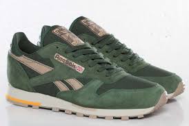 Reebok Classic Leather Utility Olive Green Reebok Classic Sneakers Olive Green Shoes