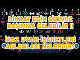 Dikkat Otomobil Ve Diger Araclar Uyari Ikaz Lambalari Ne Anlama Gelir Youtube 2020 Otomobil Arac Youtube