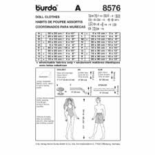 Für puppengrösse barbie bei interesse einfach melden unter 068120160926. Burda Schnittmuster 8576 Puppenkleider Kombination Jp Stoff Export