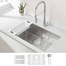 Ruvati radius topmount 16 gauge stainless steel kitchen sink single bowl 6. 5 Best Stainless Steel Kitchen Sinks 2021 Reviews Sensible Digs