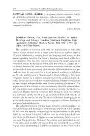 You may only use this file for private study, scholarship, or research. Pdf Sebastian Brock Fire From Heaven Studies In Syriac Theology And Liturgy London Variorum Reprints 2006 Variorum Collected Studies Series 863 Xiv 352 Pp Isbn 10 0 7546 5908 9