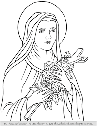 Francis of assisi coloring pages for catholic kids, and learn about st. Free Saint Theresa Coloring Pages To Print Data Coloring Pages Charter