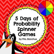 This Is A 5 Day Plan Of Probability Activities Using Spinners Distance Education Notes Students Can Complete All Probability Activities Probability Math Games