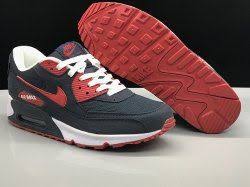 Unisex Nike Air Max 90 Navy Blue Red White Womens Mens Running Shoes Nike004070 Nike Air Max White Nike Air Max Nike Air Max For Women