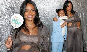 Singer christina milian has a new release coming in 2020, but you can't stream it on youtube. Christina Milian Sports A Sparkling Crop Top With A Matching Duster At Her Baby Shower Daily Mail Online