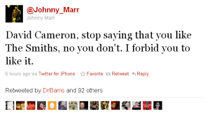 The Smiths There Is A Light That Never Goes Out Chords Johnny Marr To David Cameron Stop Saying That You Like The Smiths You Don T I Forbid You To Like It Johnny Marr Will Smith David Cameron