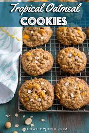 Tropical Mango Oatmeal Cookies Recipe Mango Oatmeal Delicious Cookie Recipes Oatmeal Cookies