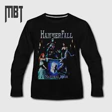 Hammerfall Band Long Sleeve T Shirt Hammerfall Natural High Cover Long Sleeve Tee Shirt Heavy Metal Merch Metal Merch T Shirts Metal Merchandise T Shirts