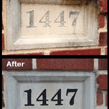 Cast stone number blocks are the most requested mailbox option. How To Restore Repaint Your Engraved Cast Stone Address Plaque Hubpages